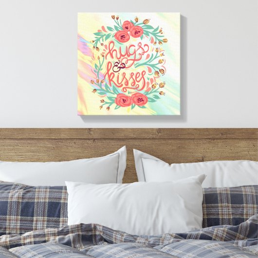 Herinnering rode prijsopgave canvas afdruk (Insitu (Slaapkamer))