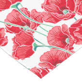 Herinnering rood papaver floreel patroon korte tafelloper (Hoek)