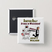 HERINNERING SCOTT WALKER VIERKANTE BUTTON 5,1 CM (Voorkant /achterkant)