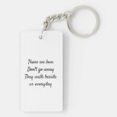 Herinnering Sleutelhanger Foto Rouw Herdenking Ver (achterkant)