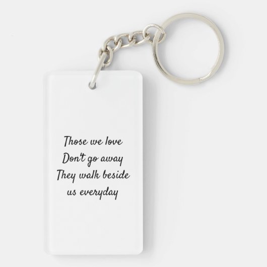 Herinnering Sleutelhanger Foto Rouw Herdenking Ver (achterkant)