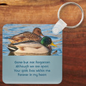 Herinnering Souvenir Eend Vogels Sleutelhanger (Achterkant)