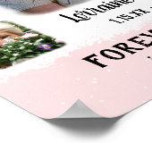 Herinnering Souvenir Rand Fade Foto Collage Roze Poster (Hoek)