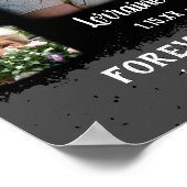 Herinnering Souvenir Rand Fade Foto Collage Zwart  Poster (Hoek)