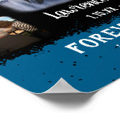 Herinnering Souvenir Rand Fade Foto Collage Zwart Poster (Hoek)