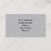 Herinnering tandheelkundige benoeming afsprakenkaartje (Achterkant)