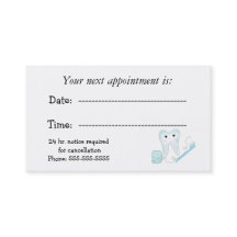 Herinnering tandheelkundige benoeming