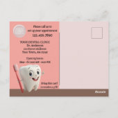 Herinnering tandheelkundige benoeming briefkaart (Achterkant)