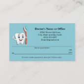Herinnering tandheelkundige benoeming visitekaartje (Voorkant)