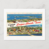 Herinnering van de Reis van Corpus Christi Texas Briefkaart (Voorkant)