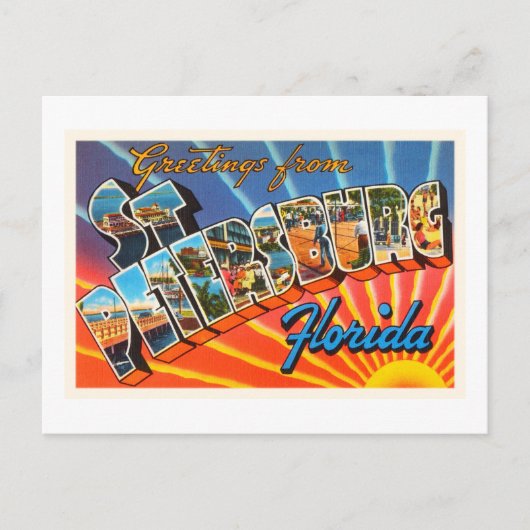 Herinnering van de Reis van Florida FL van St. Briefkaart (Voorkant)