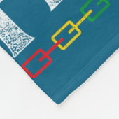 Herinnering vieren vrijheid juneteenth zwart fleece deken (Hoek)