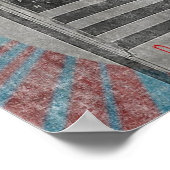 Herinnering vlag druk september 11 poster (Hoek)