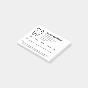 Herinnering volgende afspraak tandartspraktijk post-it® notes