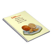 Herinnering voor afbeelding van oranje  notitieboek (Rechterzijde)