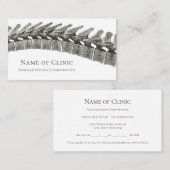 Herinnering voor afspraak met chiropractor voor ru afsprakenkaartje (Voorkant / Achterkant)