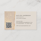 Herinnering voor afspraak met Gold Glitter & Busin Visitekaartje (Achterkant)