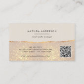 Herinnering voor afspraak met Gold Glitter & Busin Visitekaartje (Achterkant)