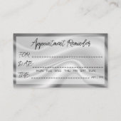 Herinnering voor afspraak met kapper Black Marble Visitekaartje (Achterkant)