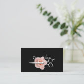 Herinnering voor afspraak met kapper Black Marble Visitekaartje (Staand voorkant)