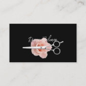 Herinnering voor afspraak met kapper Black Marble Visitekaartje (Voorkant)