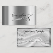 Herinnering voor afspraak met kapper Black Marble Visitekaartje (Voorkant / Achterkant)