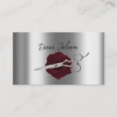 Herinnering voor afspraak met kapper Black Marble Visitekaartje (Voorkant)