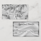 Herinnering voor afspraak met kapper Black Marble Visitekaartje (Voorkant / Achterkant)