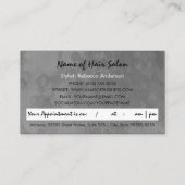 Herinnering voor afspraak met Mottled Silver Haars Afsprakenkaartje (Achterkant)