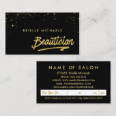 Herinnering voor afspraak met schoonheidsspecialis afsprakenkaartje (Voorkant / Achterkant)