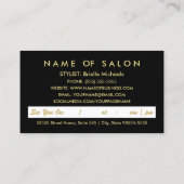 Herinnering voor afspraak met schoonheidsspecialis afsprakenkaartje (Achterkant)