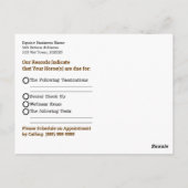 Herinnering voor afspraak met Sepia Toned Horse Briefkaart (Achterkant)