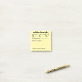 Herinnering voor auditie! post-it® notes (Op bureau)