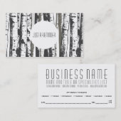 herinnering voor benoeming aspen bomen afsprakenkaartje (Voorkant / Achterkant)