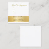 Herinnering voor benoeming Elegant Gold Watch Sjab Afsprakenkaartje (Voorkant / Achterkant)