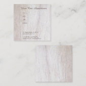 Herinnering voor benoeming Elegant Wood Kijk Sjabl Afsprakenkaartje (Voorkant / Achterkant)