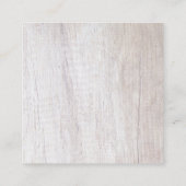 Herinnering voor benoeming Elegant Wood Kijk Sjabl Afsprakenkaartje (Achterkant)