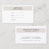 Herinnering voor benoeming: ellegant design Trendy Afsprakenkaartje (Voorkant / Achterkant)