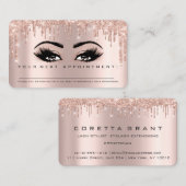 Herinnering voor benoeming Eyelashes Makeup Artist Visitekaartje (Voorkant / Achterkant)