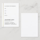 Herinnering voor benoeming Gold Elegant Modern Pla Afsprakenkaartje (Voorkant / Achterkant)