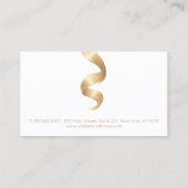 Herinnering voor benoeming Hair Curl Salon Afsprakenkaartje (Achterkant)