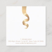 Herinnering voor benoeming Hair Curl Salon Afsprakenkaartje (Achterkant)