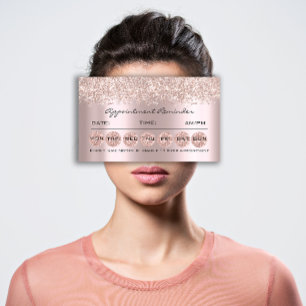 Herinnering voor benoeming Kaarten Makeup Lash Bro Visitekaartje