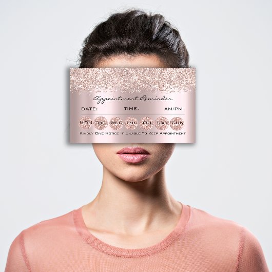 Herinnering voor benoeming Kaarten Makeup Lash Bro Visitekaartje