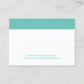 Herinnering voor benoeming Moderne Blauwgroen vast Afsprakenkaartje (Achterkant)