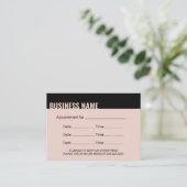 Herinnering voor benoeming Moderne Vette rand Blus Afsprakenkaartje (Staand voorkant)