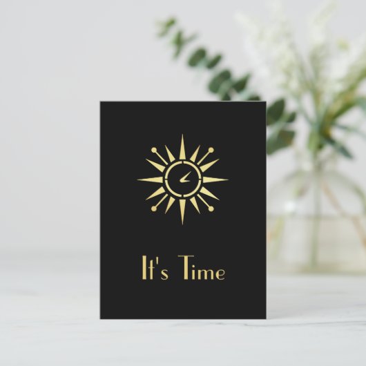 Herinnering voor benoeming van Elegant Black en Go Briefkaart (Staand voorkant)