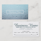 Herinnering voor benoeming van gestolen glas afsprakenkaartje (Voorkant / Achterkant)