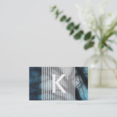 herinnering voor benoeming van haastige monogram afsprakenkaartje (Staand voorkant)