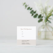 Herinnering voor benoeming van legant Moderne Sjab Afsprakenkaartje (Staand voorkant)